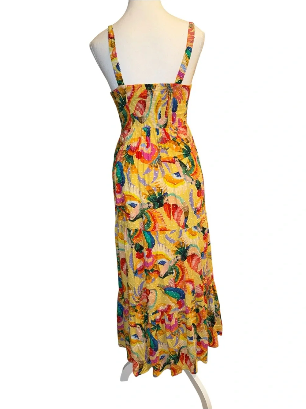 Farm Rio x Anthropologie Textured Tropical Maxi Dress - Size XS - Picture 5 of 11